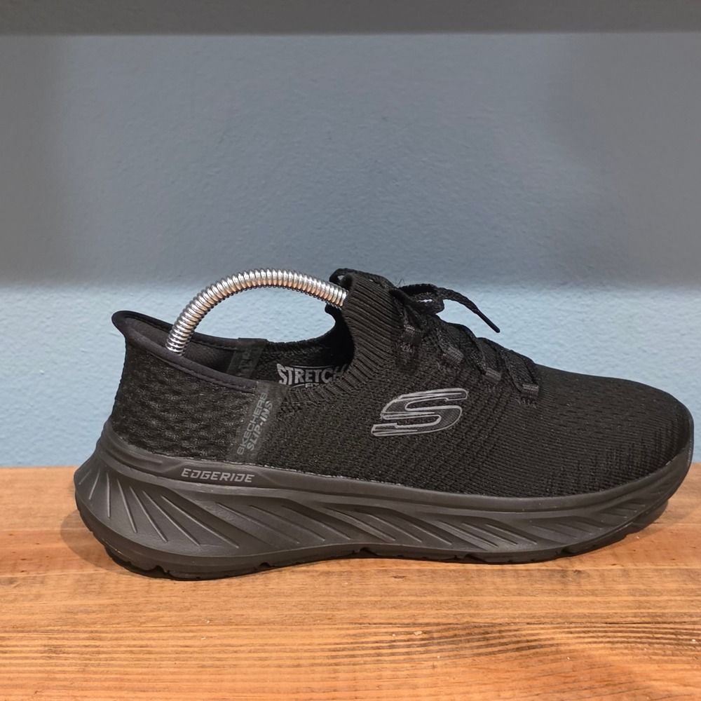 Skechers Womens Slip-ins Edgeride Sneaker Black Stretch Fit 149953 Size 8.5 - Picture 6 of 10